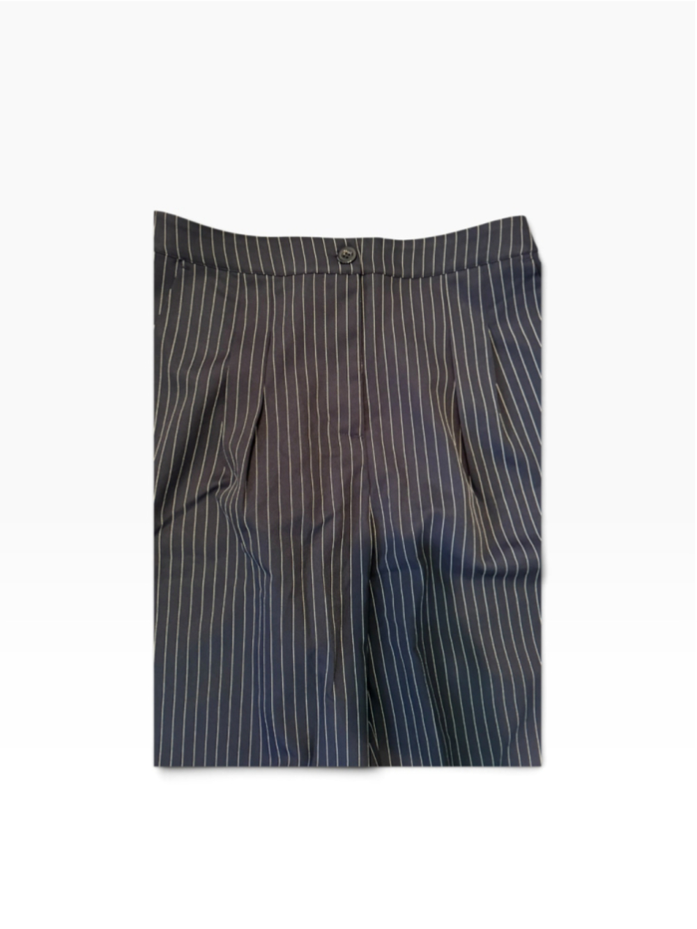 Women's Halara Wide Leg Pants Size L Black White Pinstripe - Picture 2 of 6